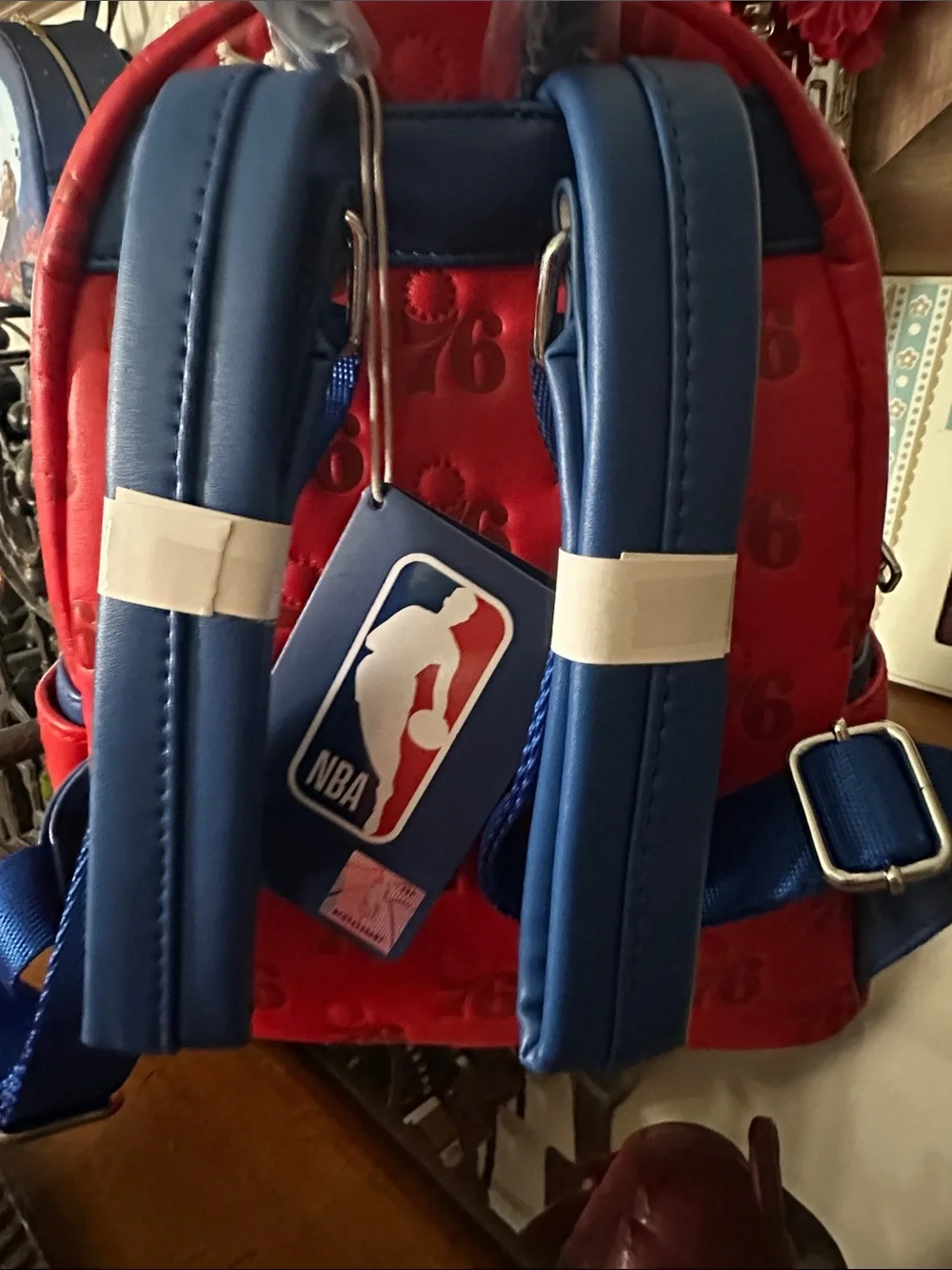 Philadelphia 76ers NBA Red Mini Backpack Loungefly NWT